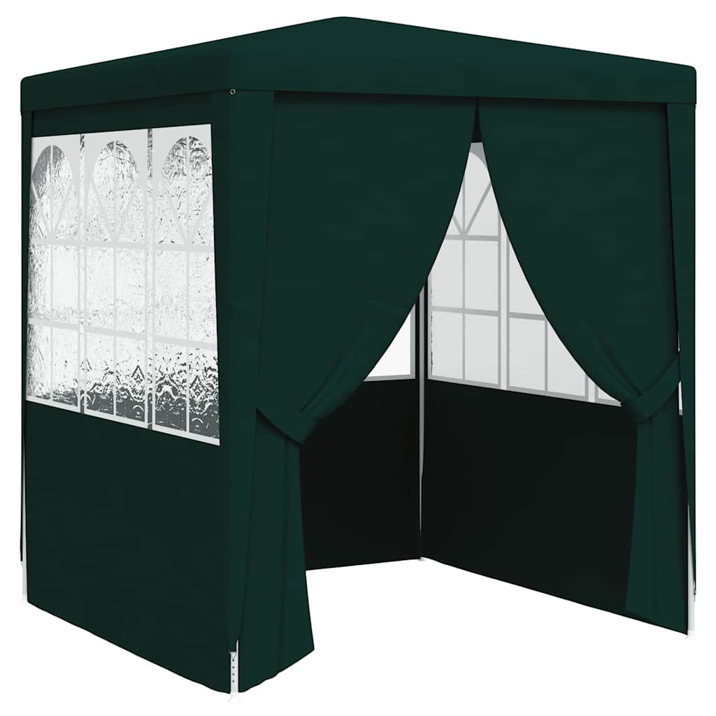 Vidaxl - Partyraum mit Beistelltischen, professionell, 90 g/m², 2,5 x 2,5 m, Grün