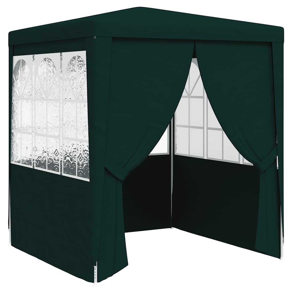 Vidaxl - Partyraum mit Beistelltischen, professionell, 90 g/m², 2,5 x 2,5 m, Grün