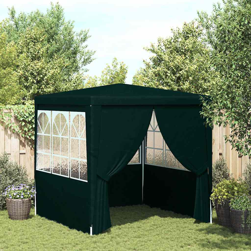 Vidaxl - Partyraum mit Beistelltischen, professionell, 90 g/m², 2,5 x 2,5 m, Grün
