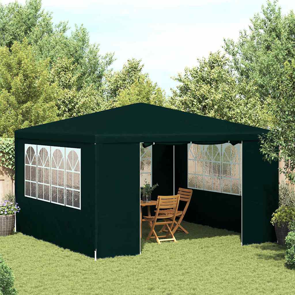 Vidaxxl – Partyraum mit Außensitzplätzen, professionell, 90 g/m², 4 x 4 m, grün