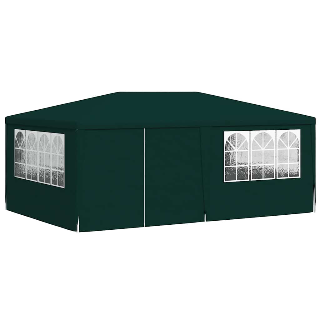 Vidaxxl - Partyraum mit Seitenwänden, professionell, 90 g/m², 4 x 6 m, grün
