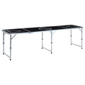 Vidaxl Beer-Pong-Tisch faltbar 240 cm schwarz