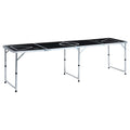 Vidaxl Beer-Pong-Tisch faltbar 240 cm schwarz