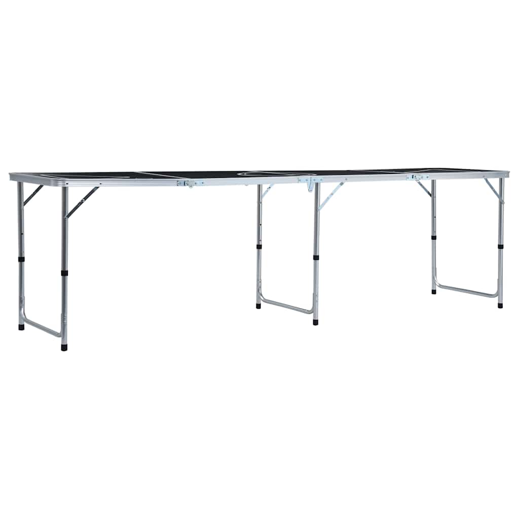 Vidaxl Beer-Pong-Tisch faltbar 240 cm schwarz