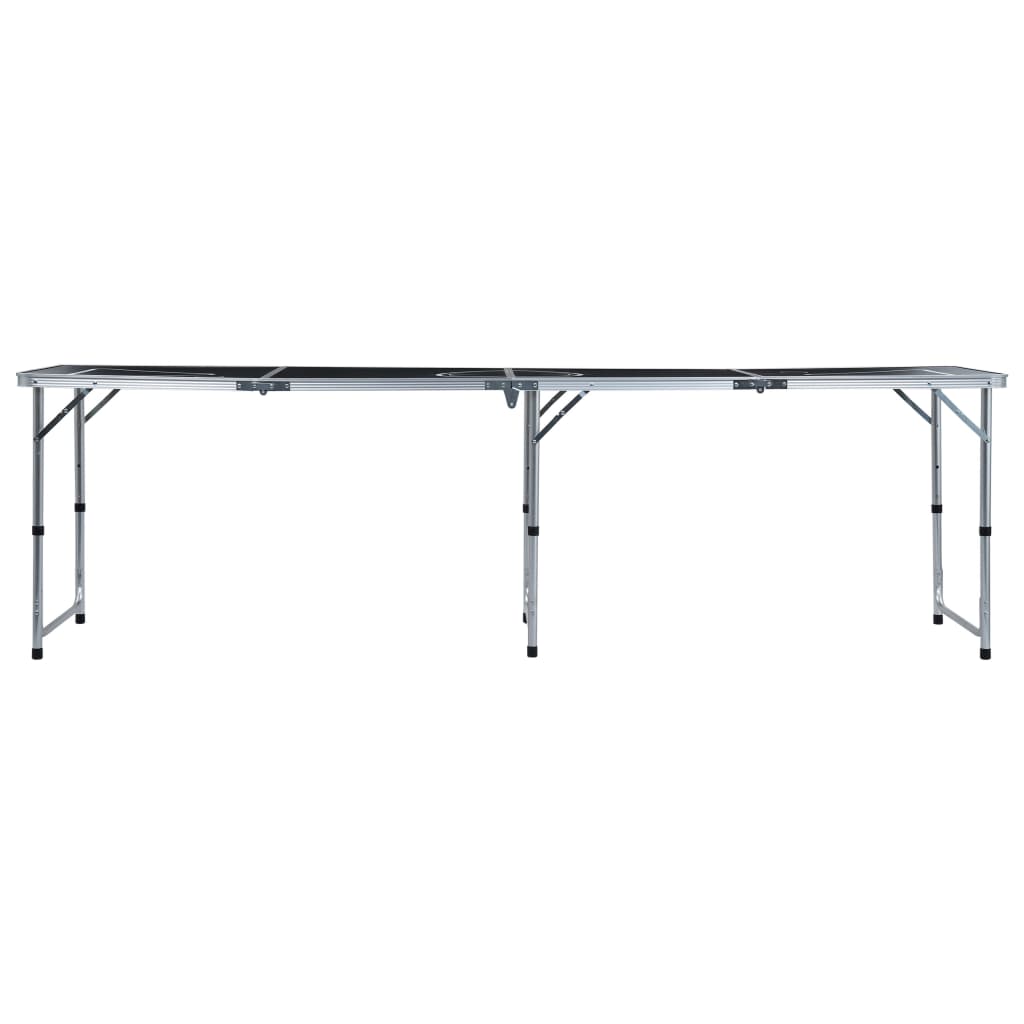 Vidaxl Beer-Pong-Tisch faltbar 240 cm schwarz