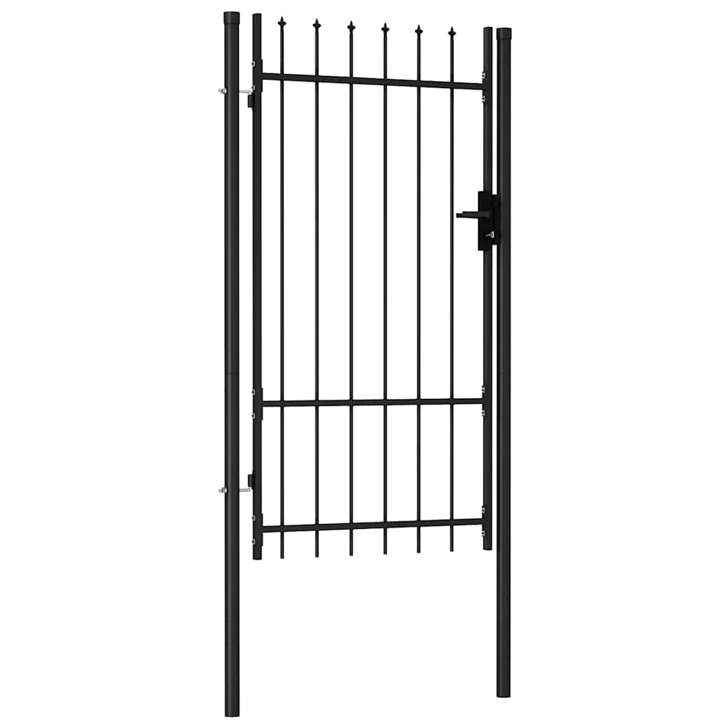 VIDAXL - Anker mit spitzen Zehen, Top nur 1 x 1,75 m, Stahl schwarz