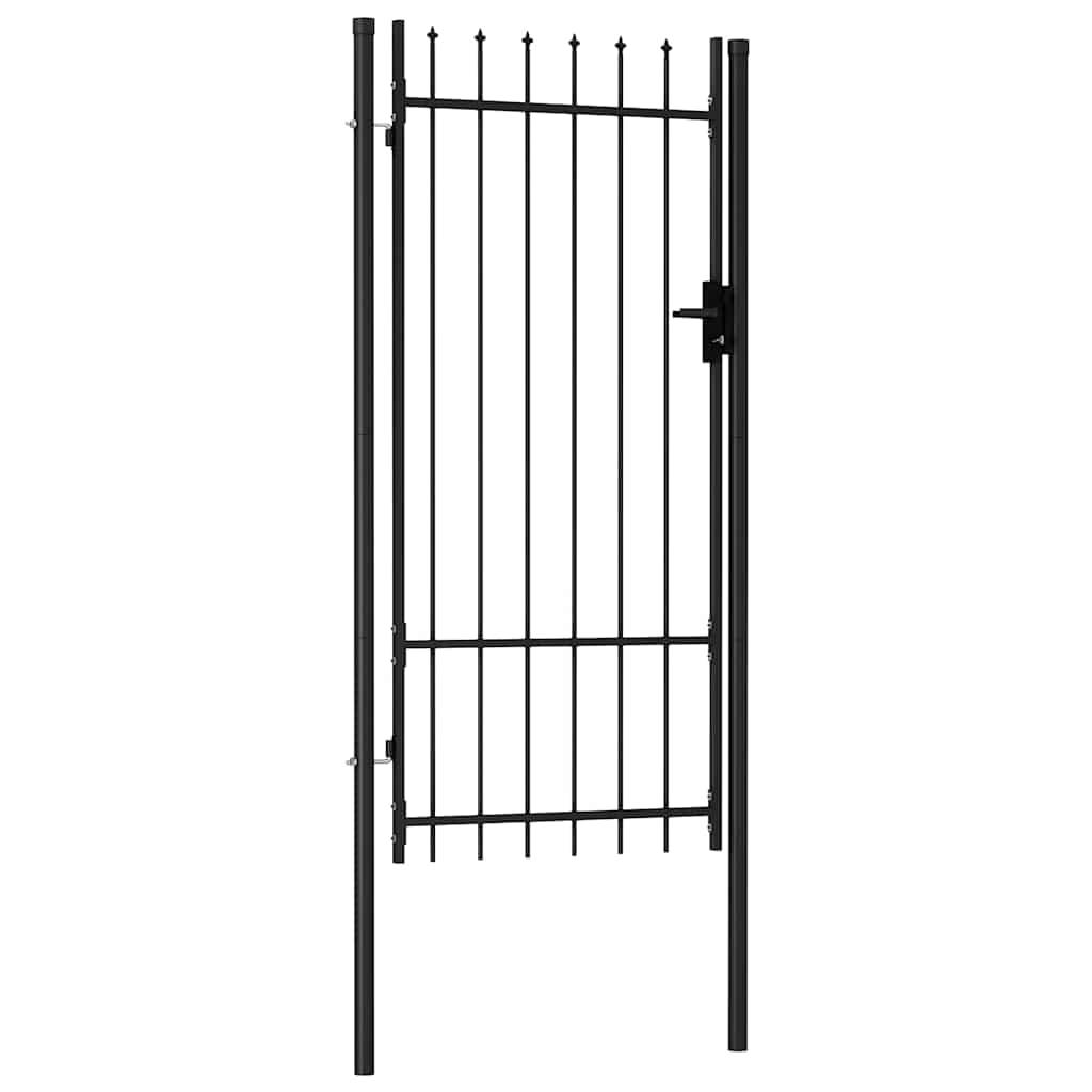 VIDAXL - Anker mit Spitzenaufsätzen 1x2 M Stahl schwarz