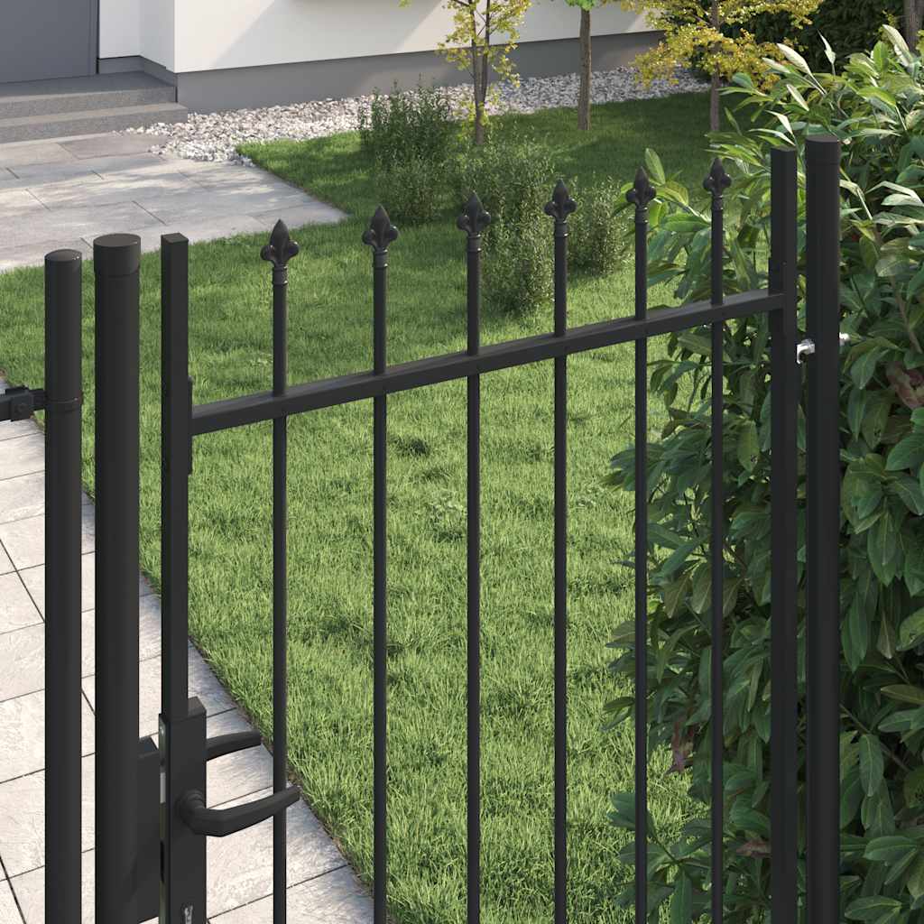 VIDAXL - Anker mit Spitzenaufsätzen 1x2 M Stahl schwarz