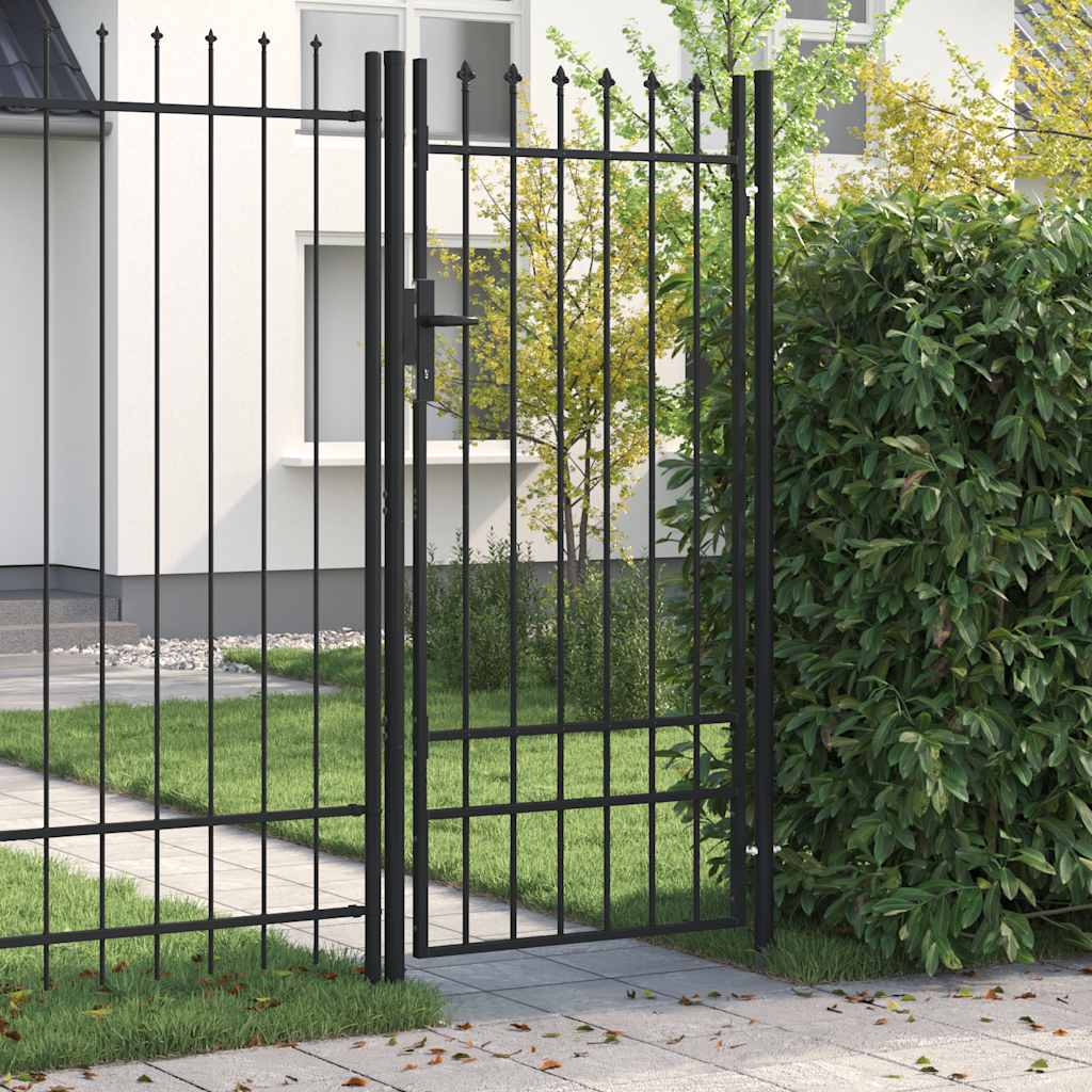 VIDAXL - Anker mit Spitzenaufsätzen 1x2 M Stahl schwarz