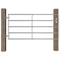 VIDAXL-Anker mit 5 Stäbchen (95-170) x90 cm Stahl Silber gefärbt