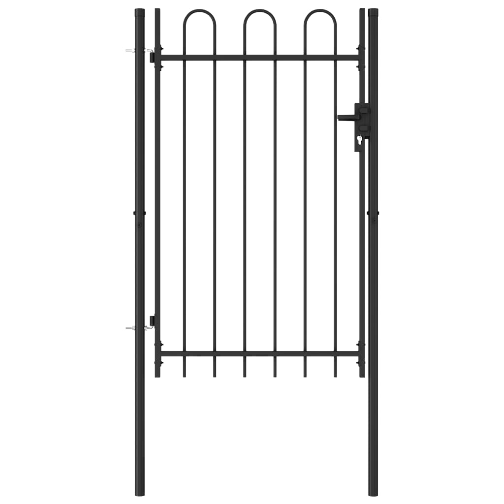 VIDAXL - Anker mit gebogenem Oberteil 1x1,5 m Stahl schwarz