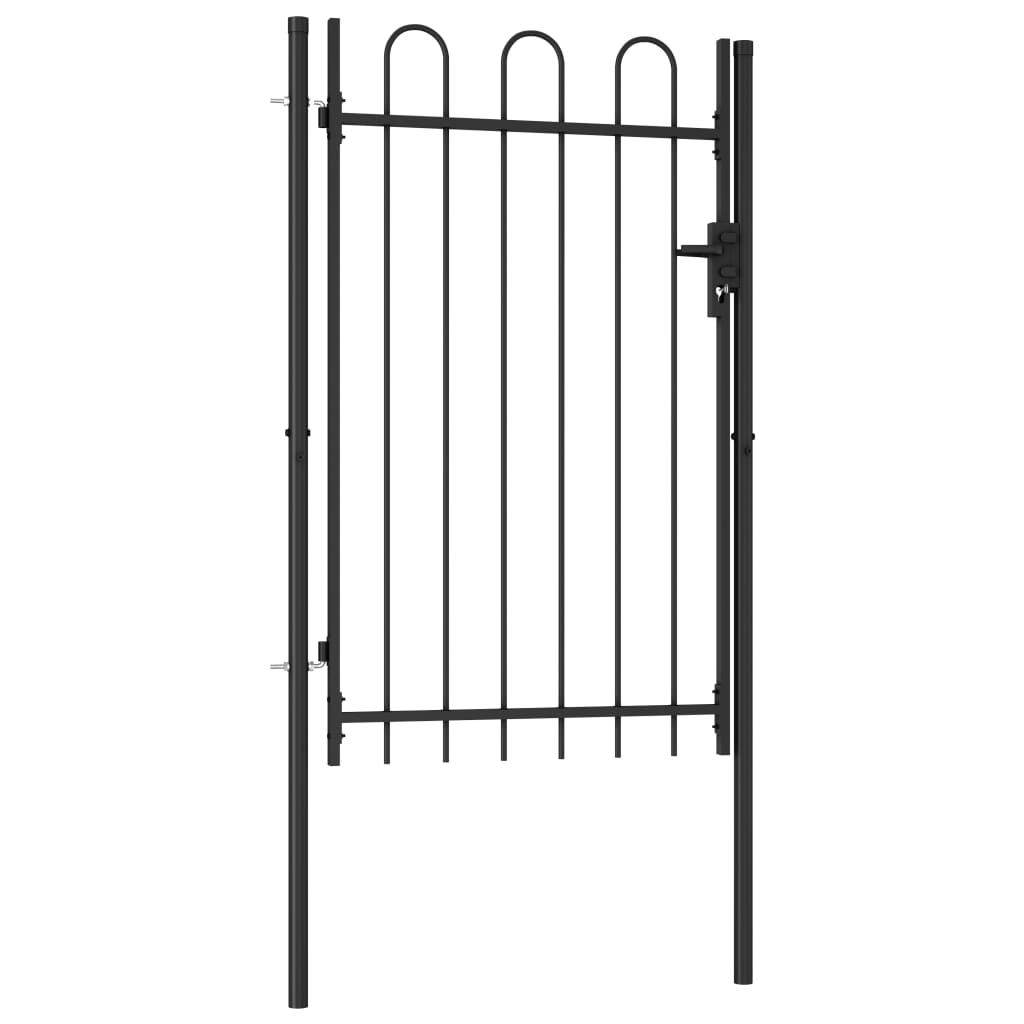 VIDAXL - Anker mit gebogenem Oberteil 1x1,5 m Stahl schwarz
