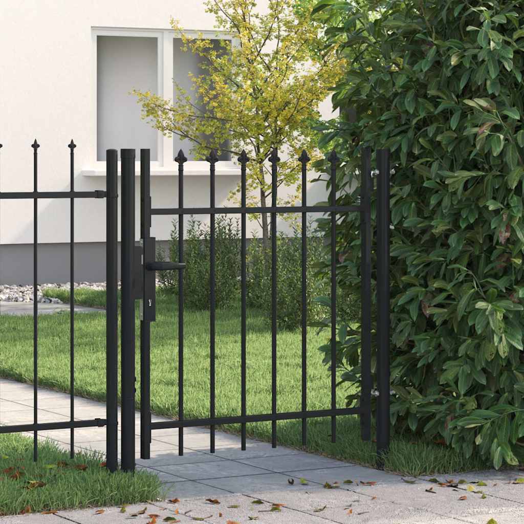 VIDAXL -Anker mit spitzen Zehen Oberteil nur 1x1 M Stahlschwarz