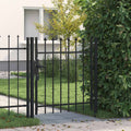 VIDAXL -Anker mit spitzen Zehen Oberteil nur 1x1 M Stahlschwarz