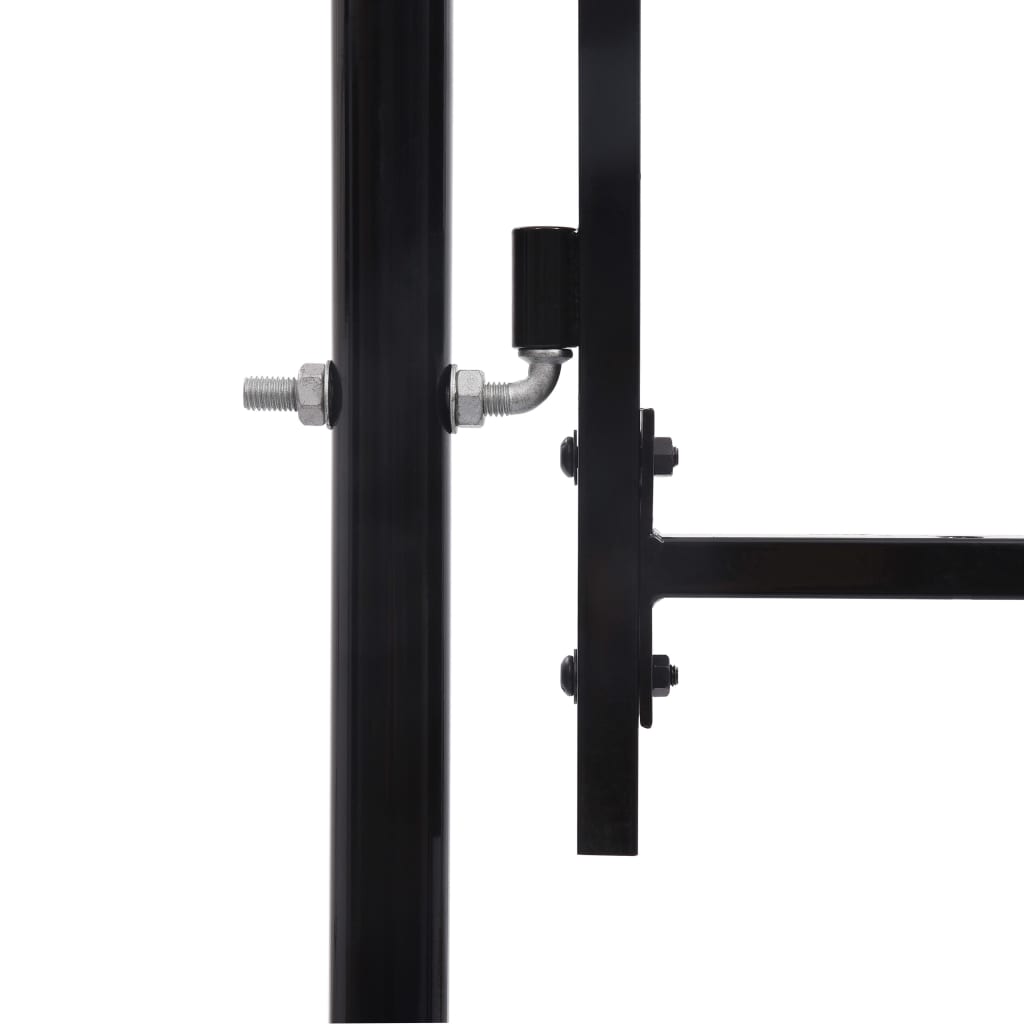 VIDAXL -Anschluss mit spitzen Zehen Oberteil nur 1x1,2 M Stahl schwarz