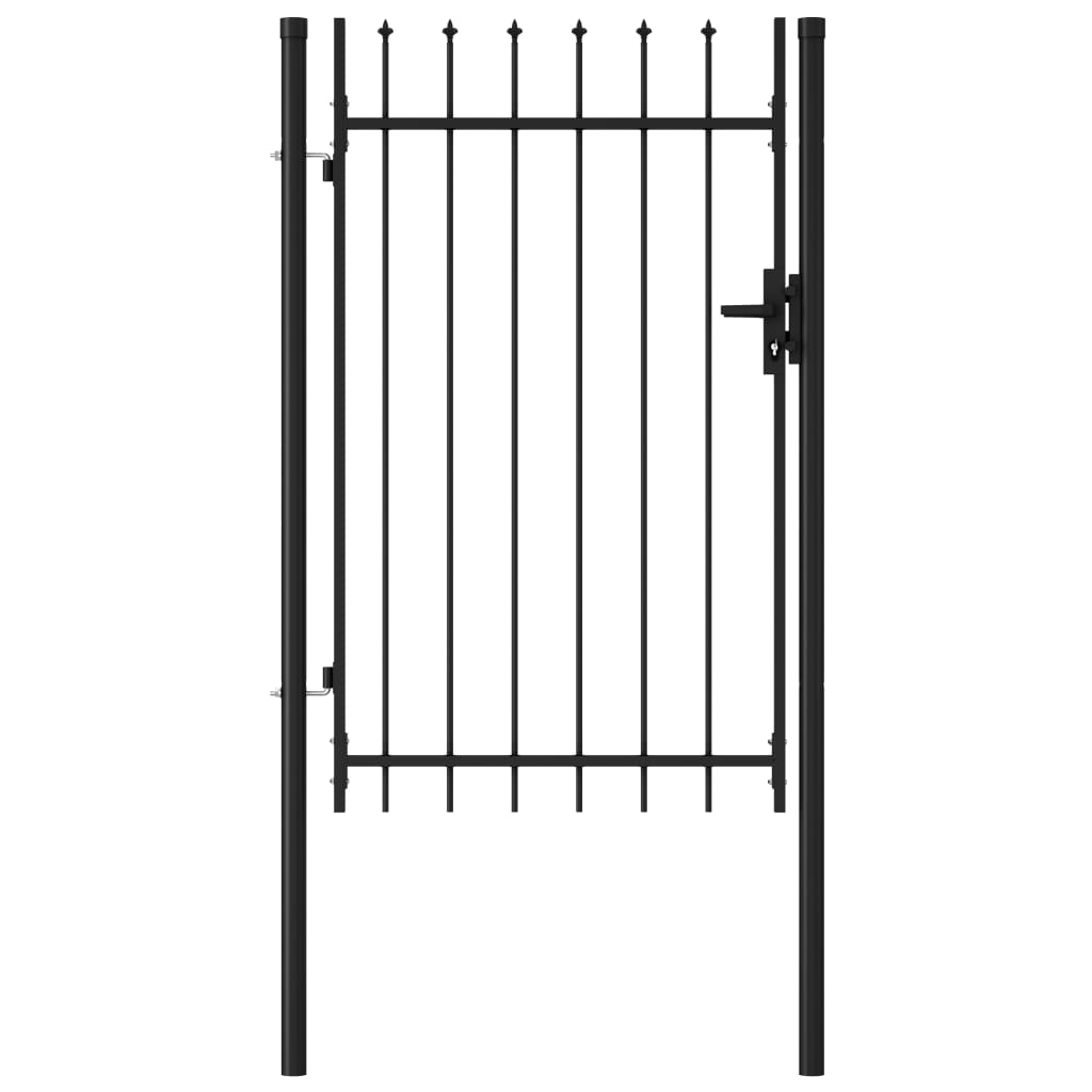 VIDAXL - Anker mit Spitzenaufsätzen 1x1,5 m Stahl schwarz