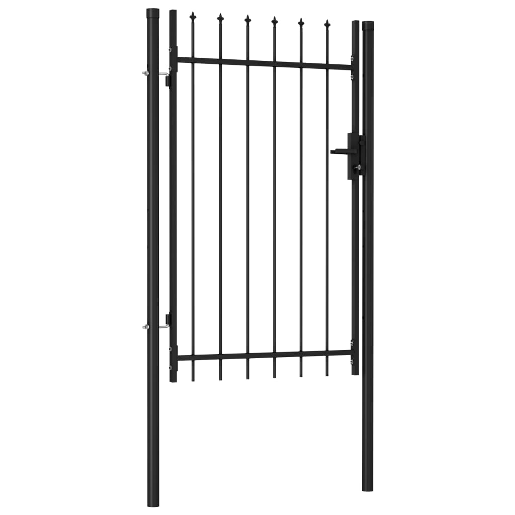 VIDAXL - Anker mit Spitzenaufsätzen 1x1,5 m Stahl schwarz