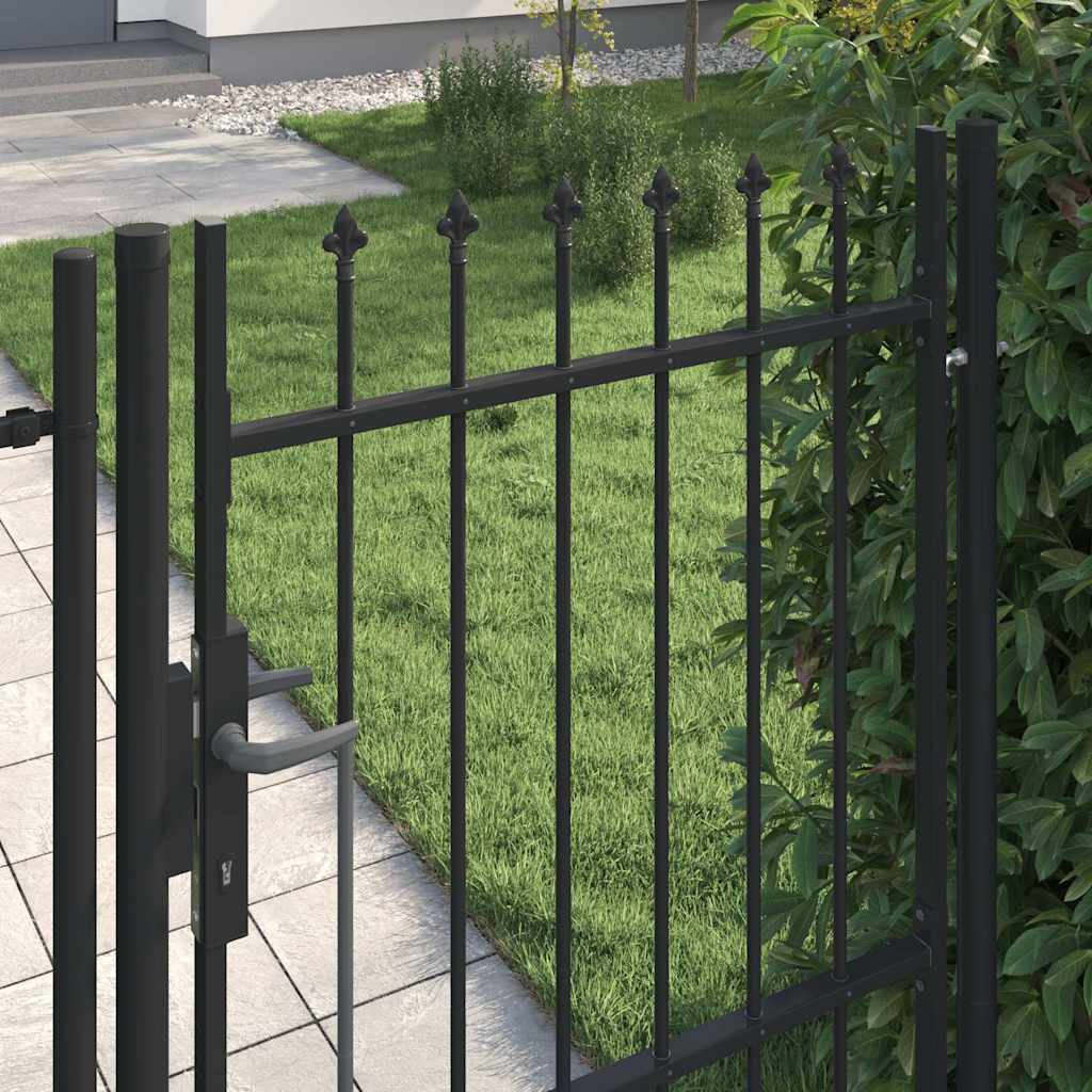 VIDAXL - Anker mit Spitzenaufsätzen 1x1,5 m Stahl schwarz