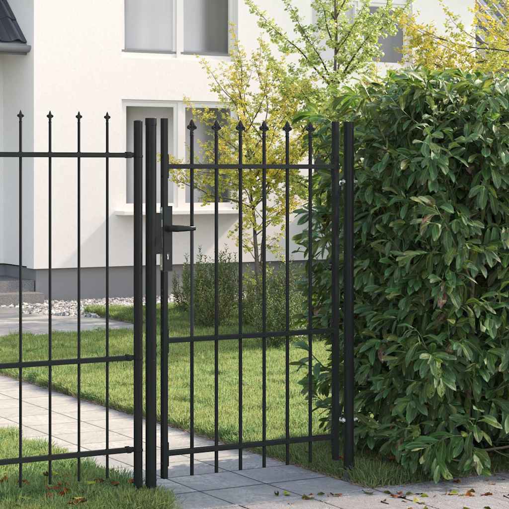 VIDAXL - Anker mit Spitzenaufsätzen 1x1,5 m Stahl schwarz
