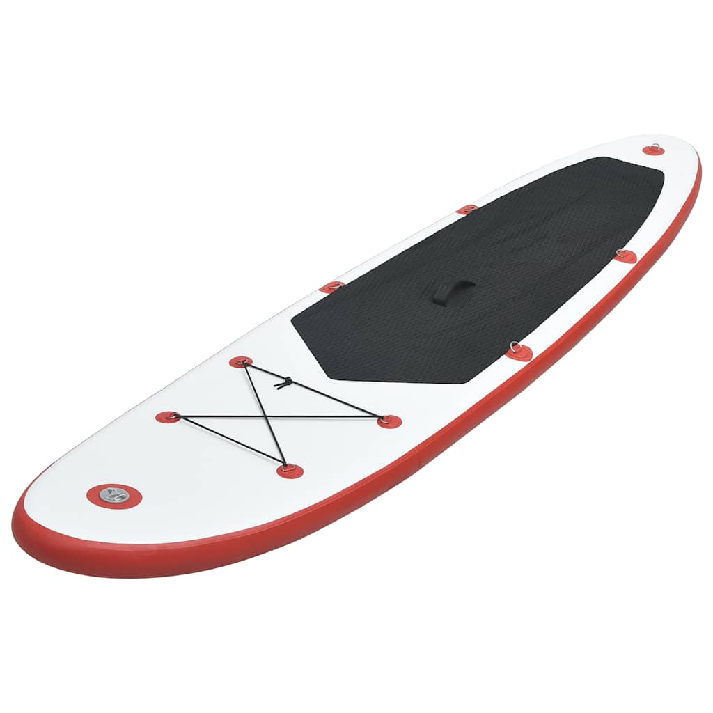 VidaXL Stand Up Paddleboard Set mit Blasbare Rot und Weiß