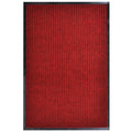 Vidaxl deurmat 117x220 cm pvc rood