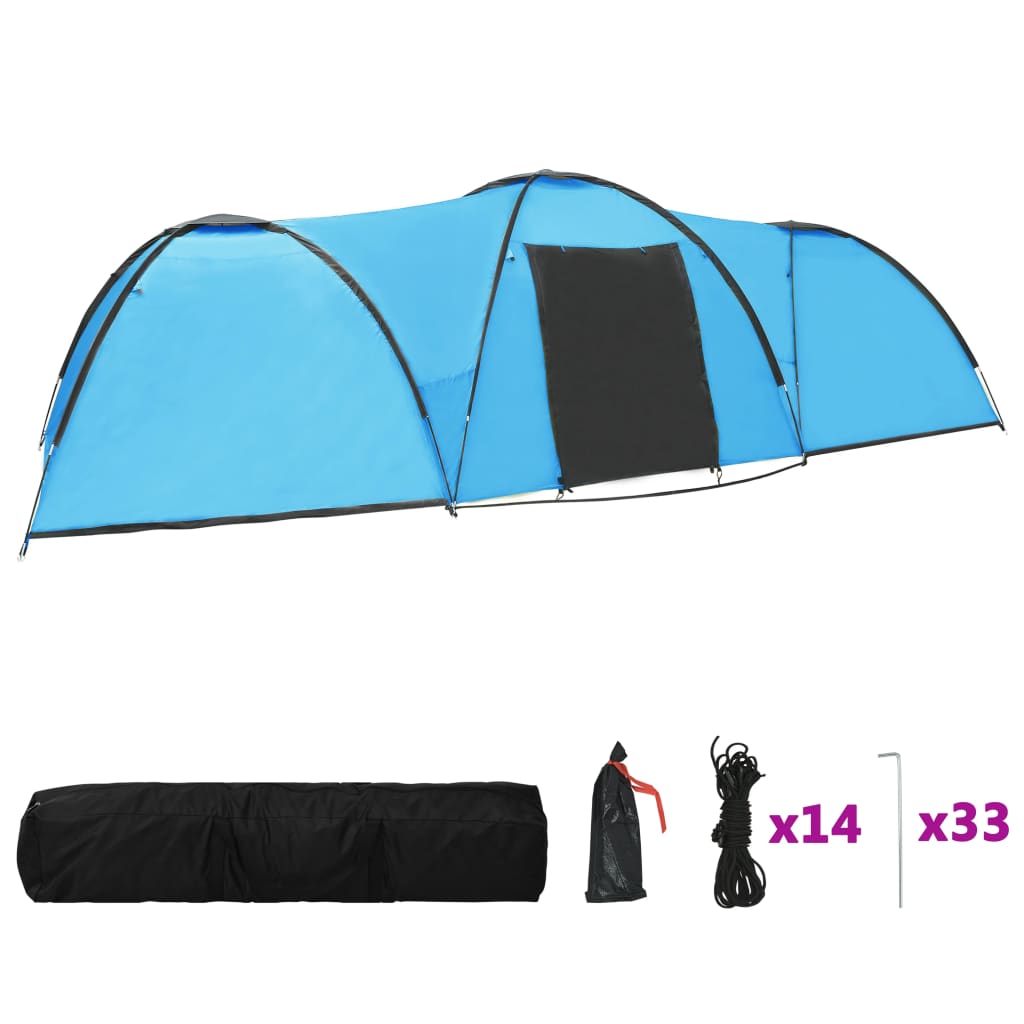 Vidaxx Iglu-Zelt für 8 Personen, 650 x 240 x 190 cm, Blau