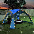 VIDAXL – Partyraum mit LED-Beleuchtung und 4 Seitenwänden, 3,6 x 3,6 x 2,3 m, blau