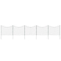 Vidaxl schuttingset hol gebogen 77,5x64 cm groen