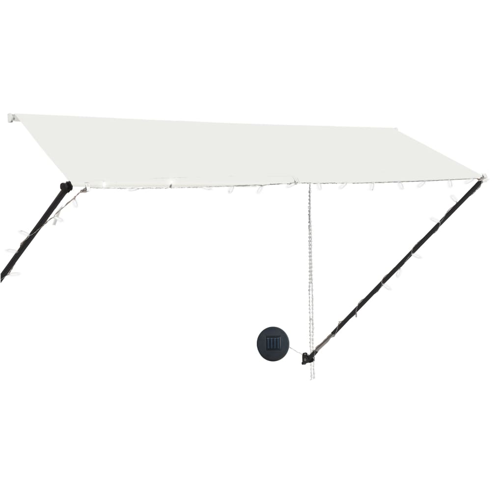 Vidaxx Markise mit LED 300x150 cm Creme länger