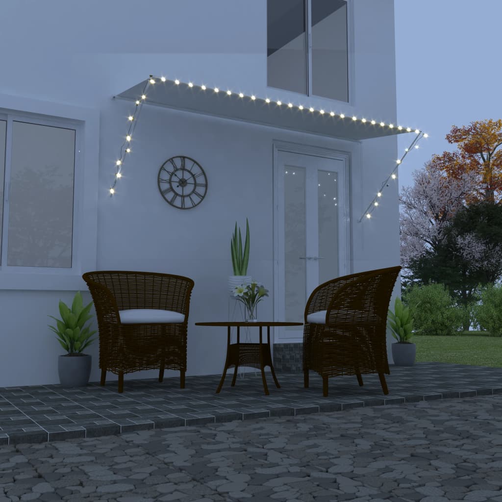 Vidaxx Markise mit LED 300x150 cm Creme länger