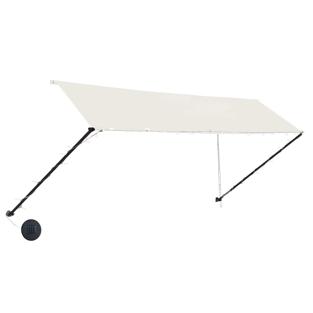 Vidaxx Markise mit LED 350x150 cm Creme länger