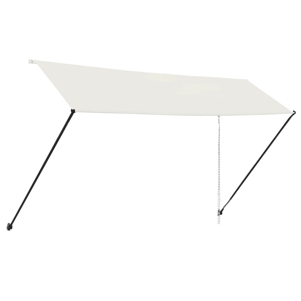 Vidaxx Markise mit LED 400x150 cm Creme länger