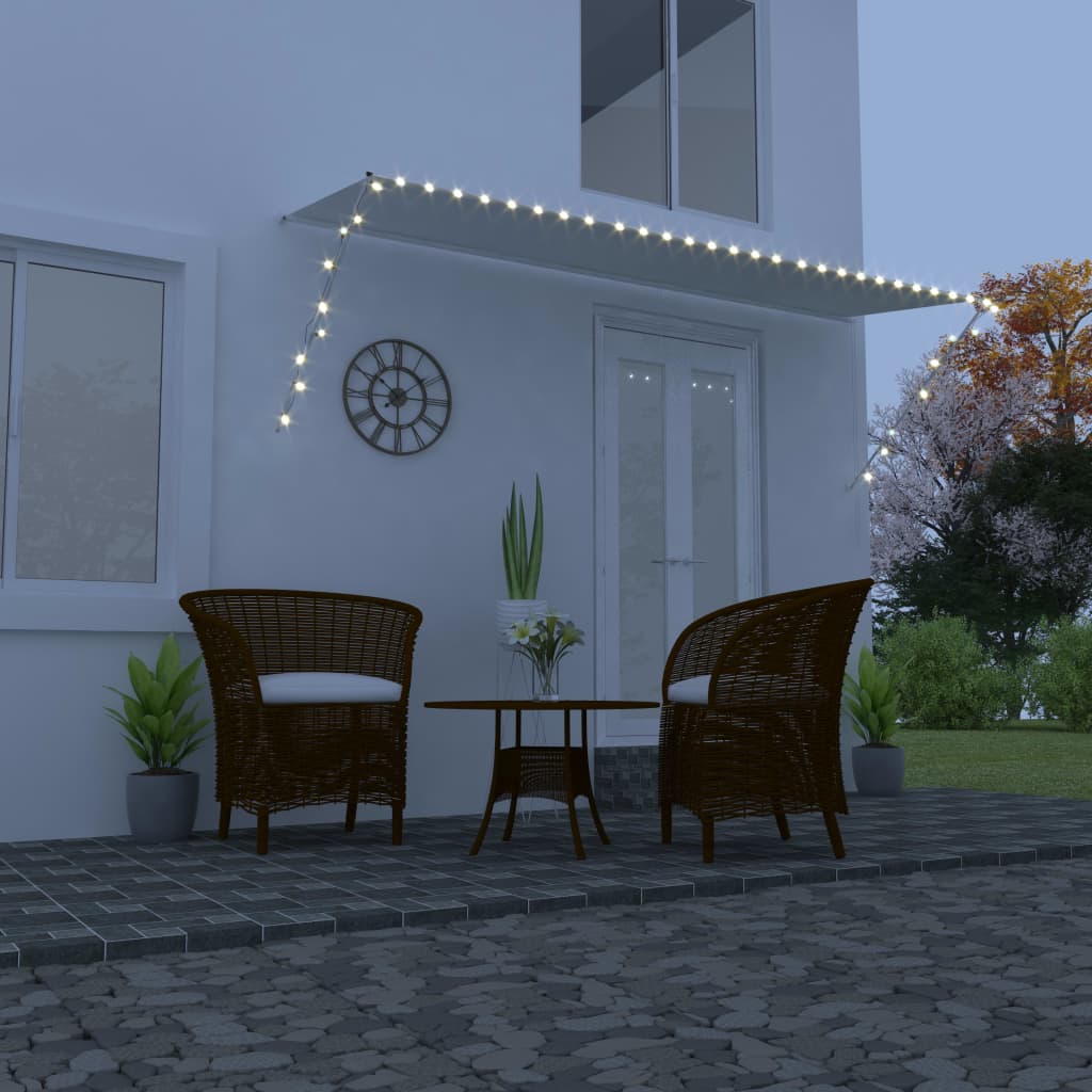 Vidaxx Markise mit LED 400x150 cm Creme länger