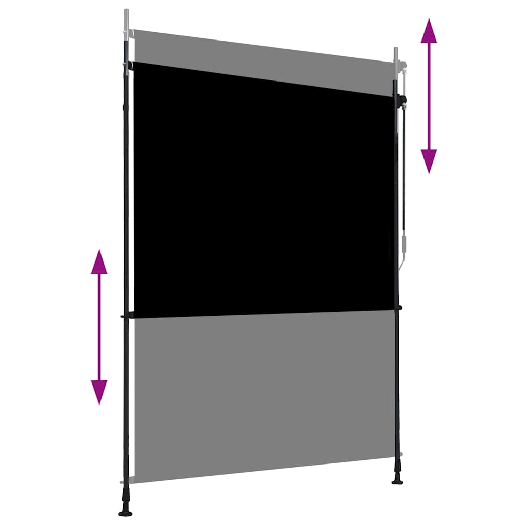 Vidaxx Rollo für den Außenbereich, 150 x 270 cm, Anthrazit