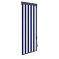 Vidaxl rolgordijn voor buiten 60x250 cm blauw en wit