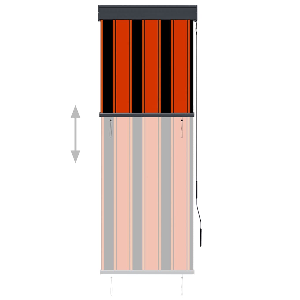 VidaXL Außenrollo 60x250 cm Orange und Braun