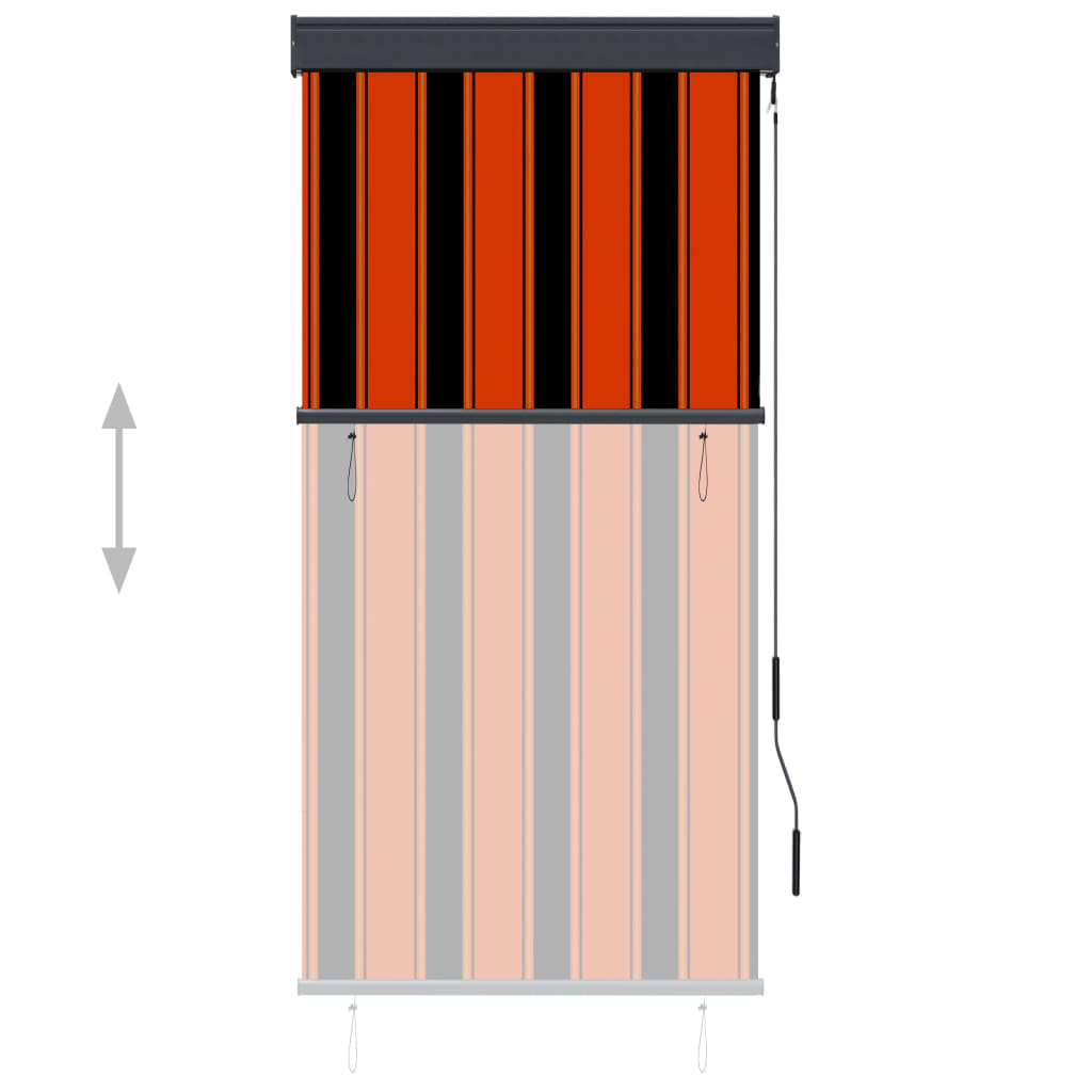 VidaXL Außenrollo 80x250 cm Orange und Braun