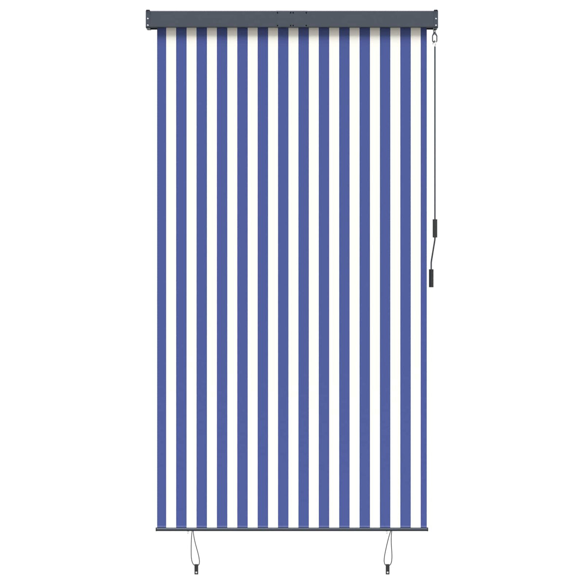 Vidaxl rolgordijn voor buiten 140x250 cm blauw en wit