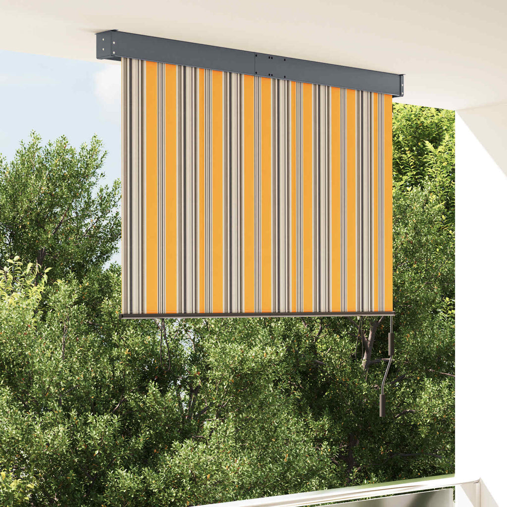 Vidaxl rolgordijn voor buiten 140x250 cm geel en blauw