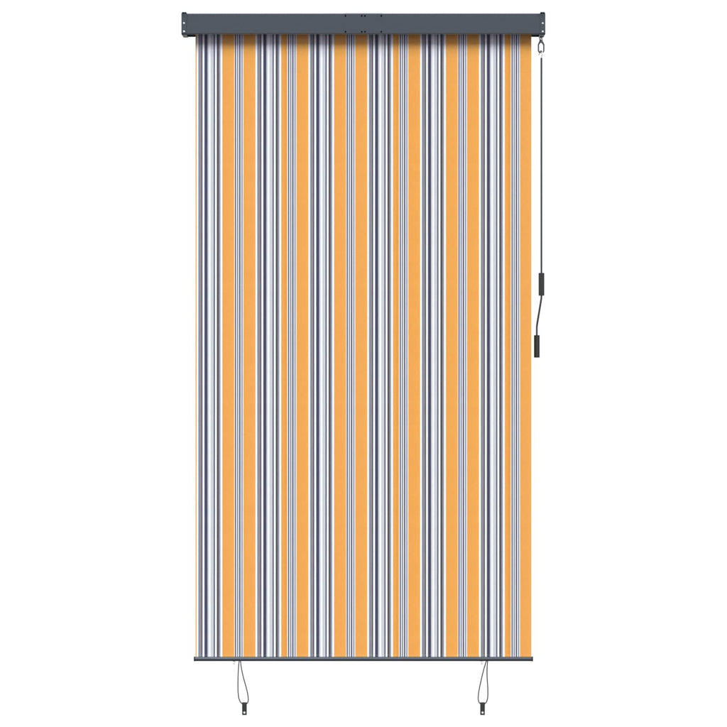 Vidaxl rolgordijn voor buiten 140x250 cm geel en blauw