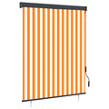 Vidaxl rolgordijn voor buiten 140x250 cm wit en oranje