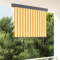 Vidaxl rolgordijn voor buiten 140x250 cm wit en oranje