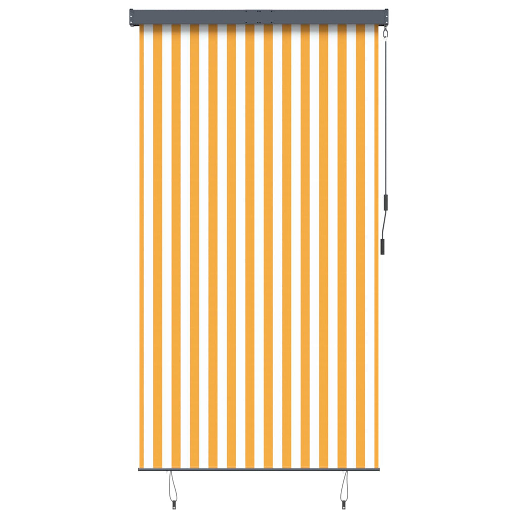 Vidaxl rolgordijn voor buiten 140x250 cm wit en oranje