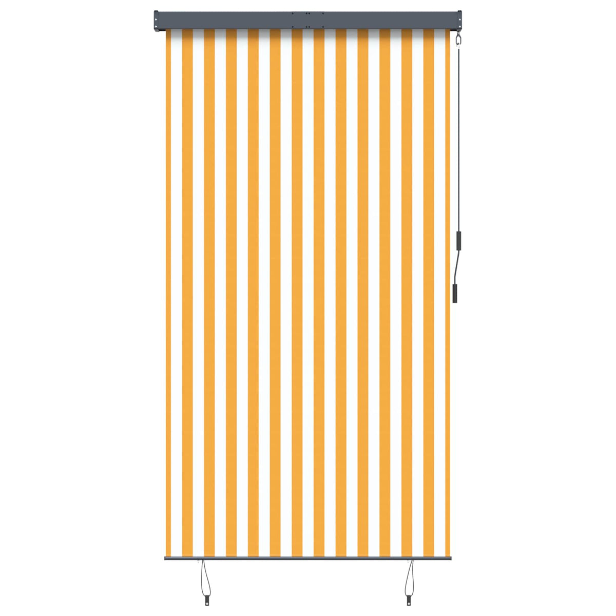 Vidaxl rolgordijn voor buiten 140x250 cm wit en oranje