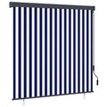 Vidaxl rolgordijn voor buiten 160x250 cm blauw en wit