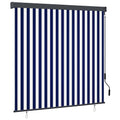 Vidaxl rolgordijn voor buiten 160x250 cm blauw en wit
