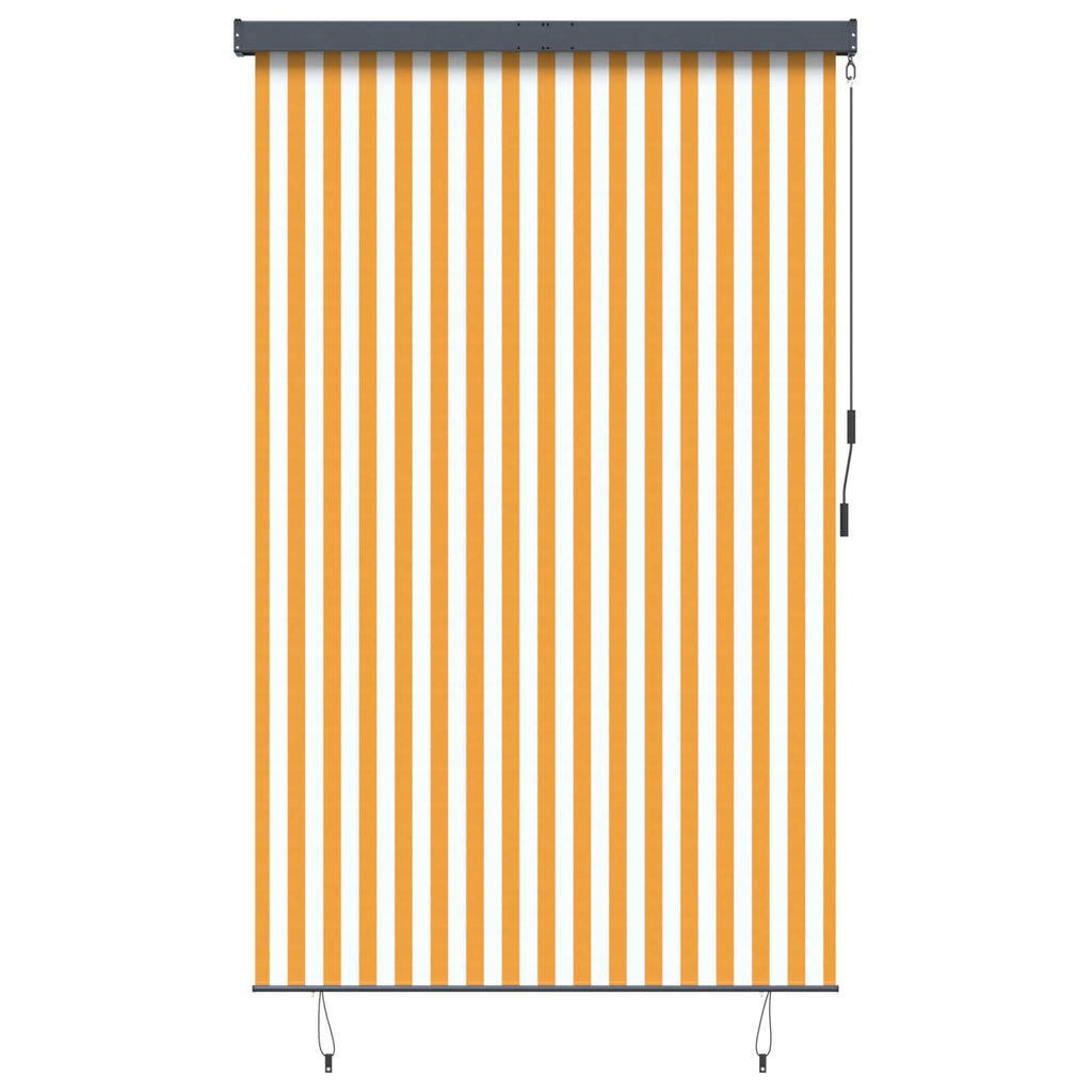 Vidaxl rolgordijn voor buiten 160x250 cm wit en oranje
