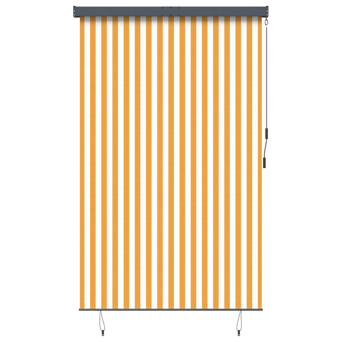 Vidaxl rolgordijn voor buiten 160x250 cm wit en oranje
