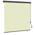 Vidaxl rolgordijn voor buiten 160x250 cm crème
