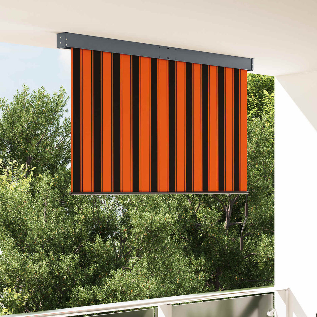 Vidaxl rolgordijn voor buiten 160x250 cm oranje en bruin